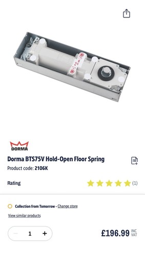 Dorma glass door - , hinge