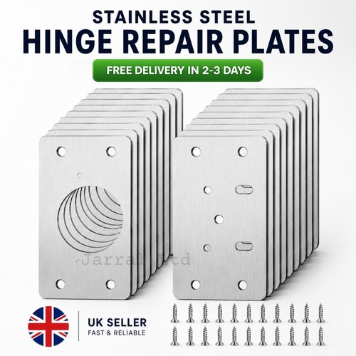 10x hinge repair plate - 10x, cabinet
