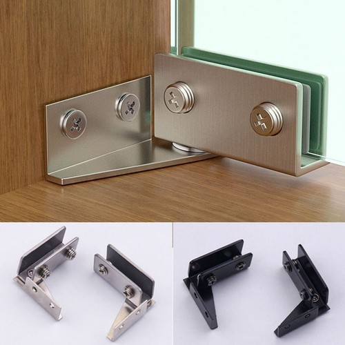2pcs zinc alloy glass door - alloy,