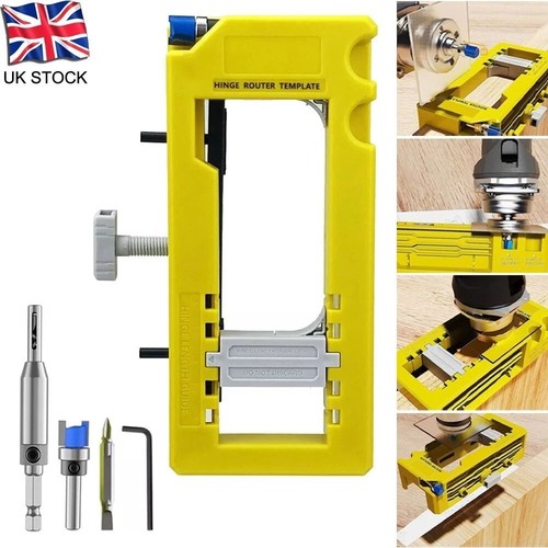 Door hinge routing jig stable - jig,