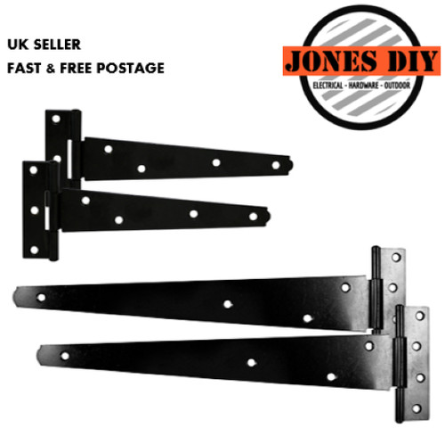 Black tee hinges heavy duty - hinges,