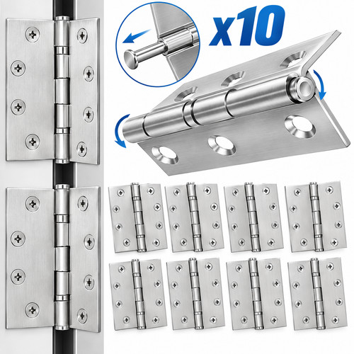 Stainless steel butt hinges - steel,