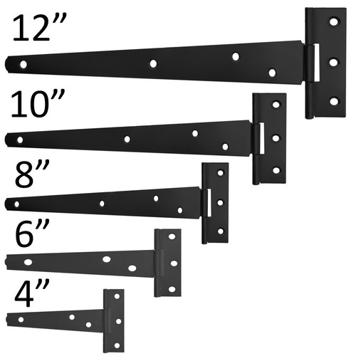 Black tee hinges small - tee, small-large